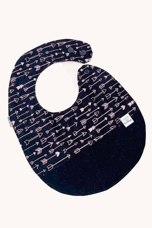 Rose Gold Arrows Feeding Bib