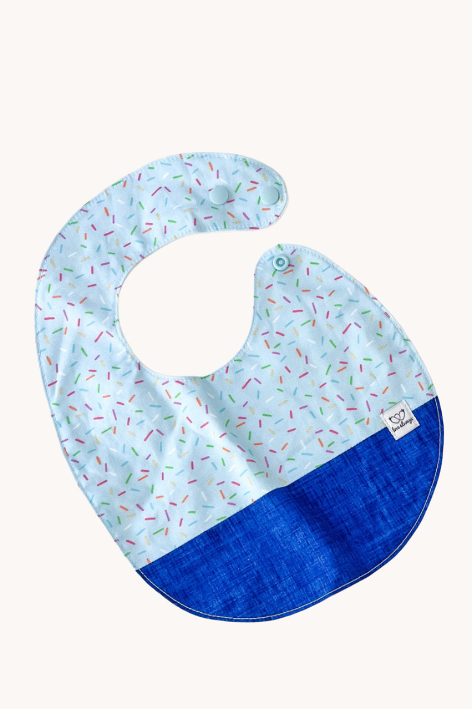 Blue Sprinkles Feeding Bib