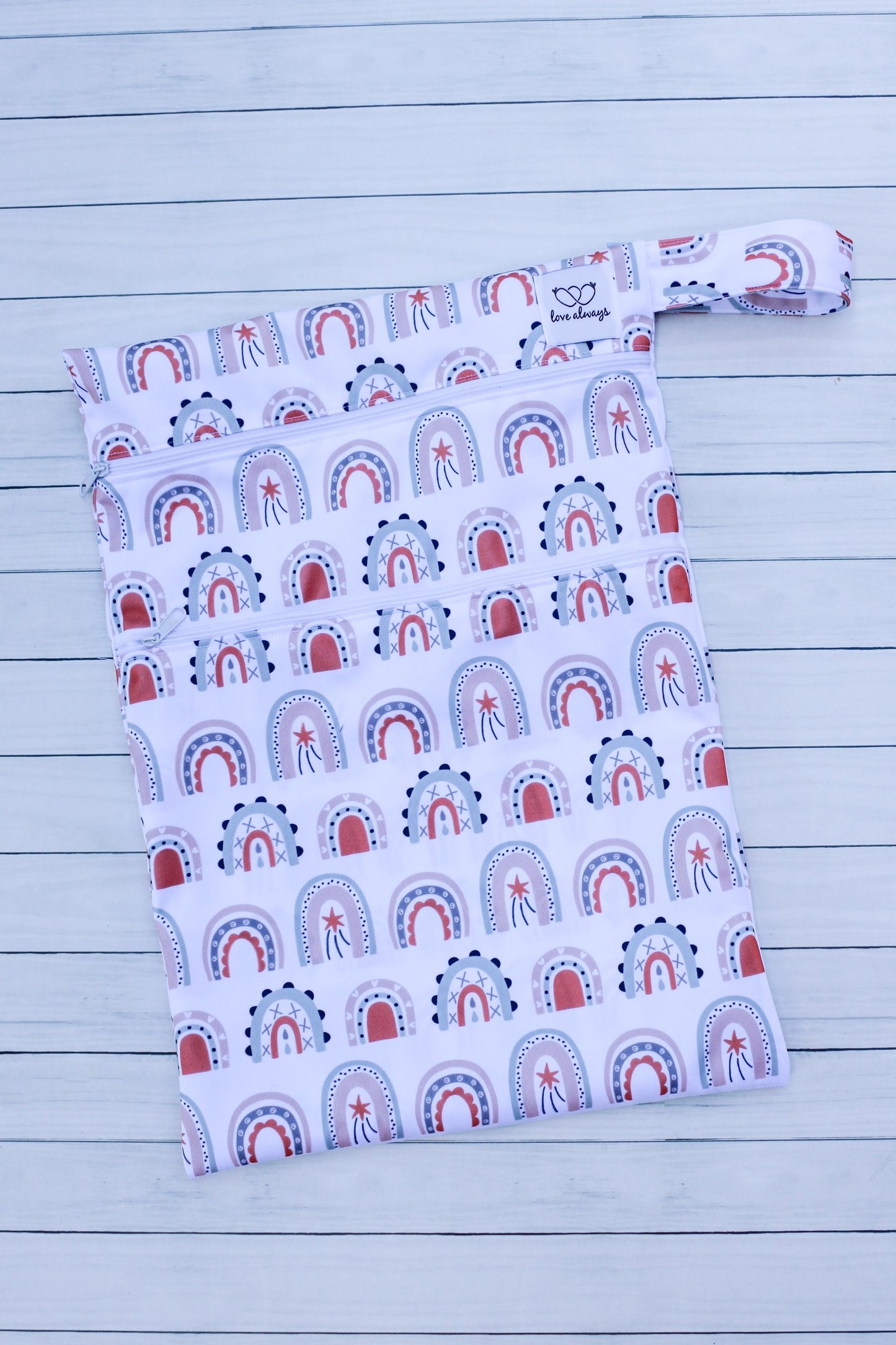 Neutral Rainbow (Double pocket) Wetbag