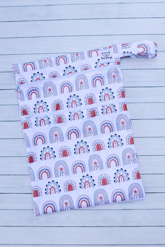 Neutral Rainbow (Double pocket) Wetbag