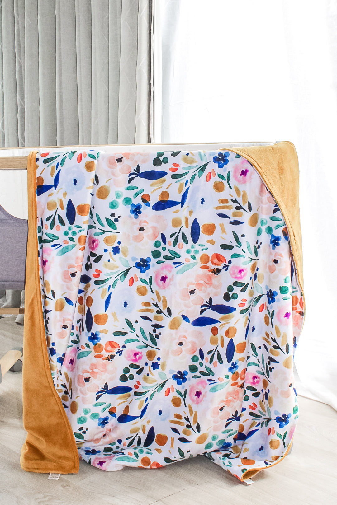 Mustard & Floral Premium Minky