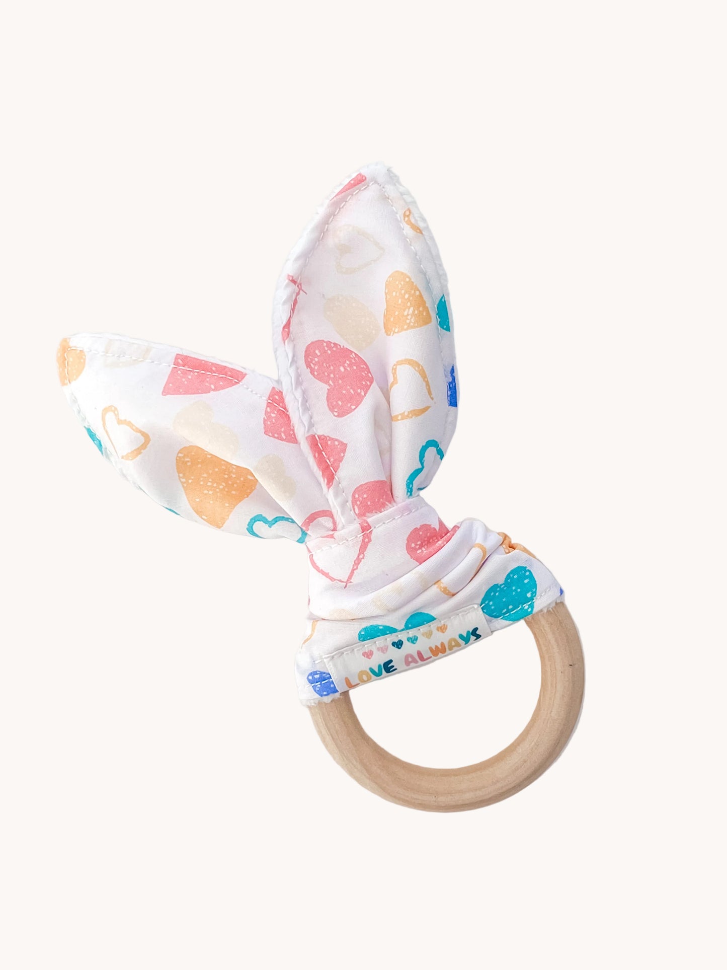 Bright Hearts Bunny Teether