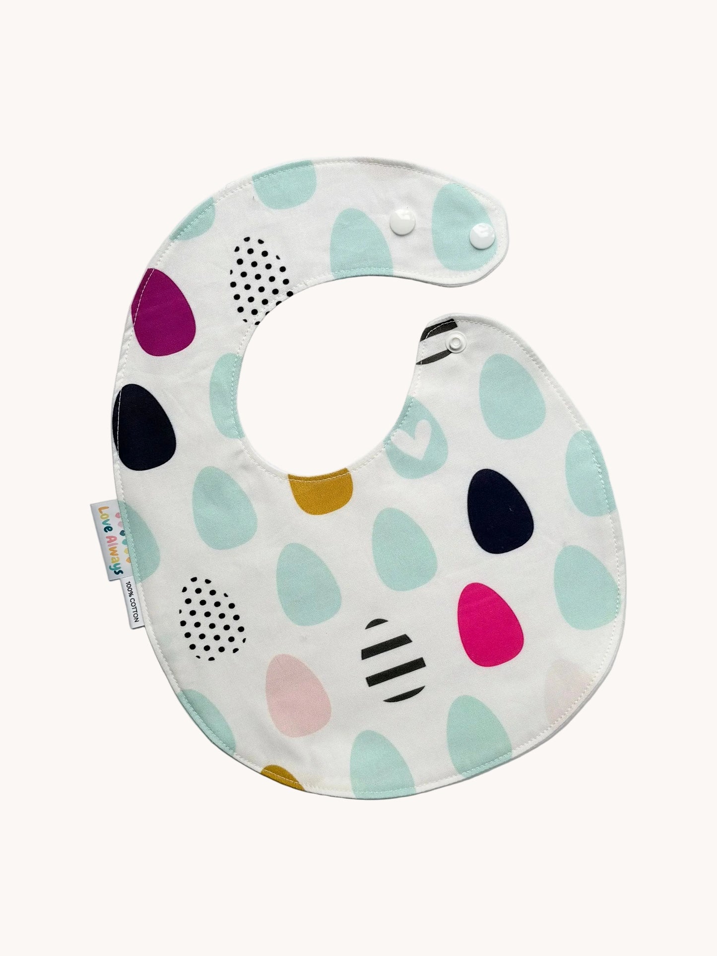 Eggs in a Row Feeding Bib