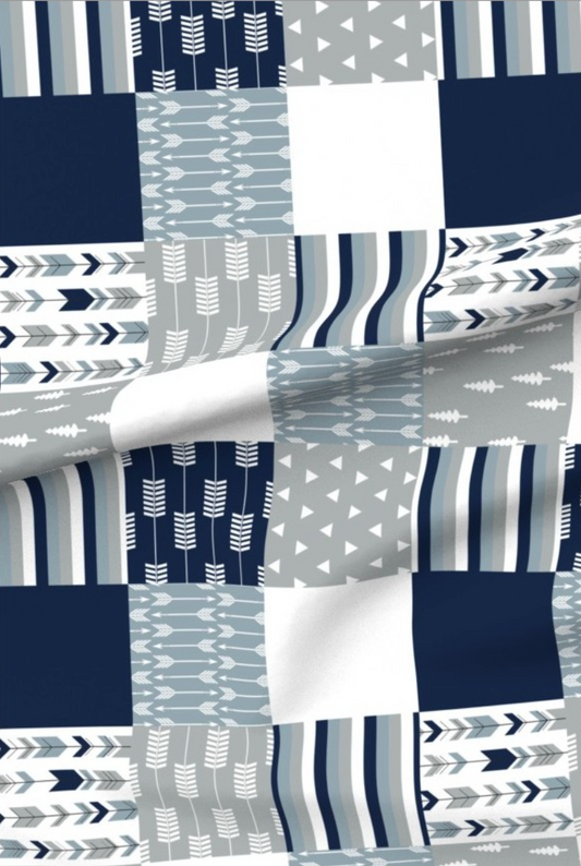 Blue Arrows Premium Minky