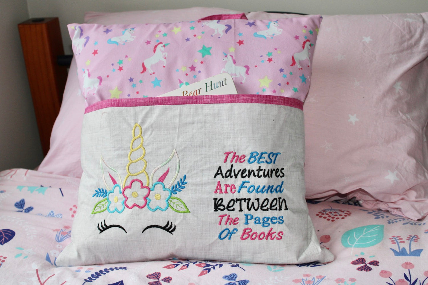 Unicorn Horn Pocket Pillow Slip image 1