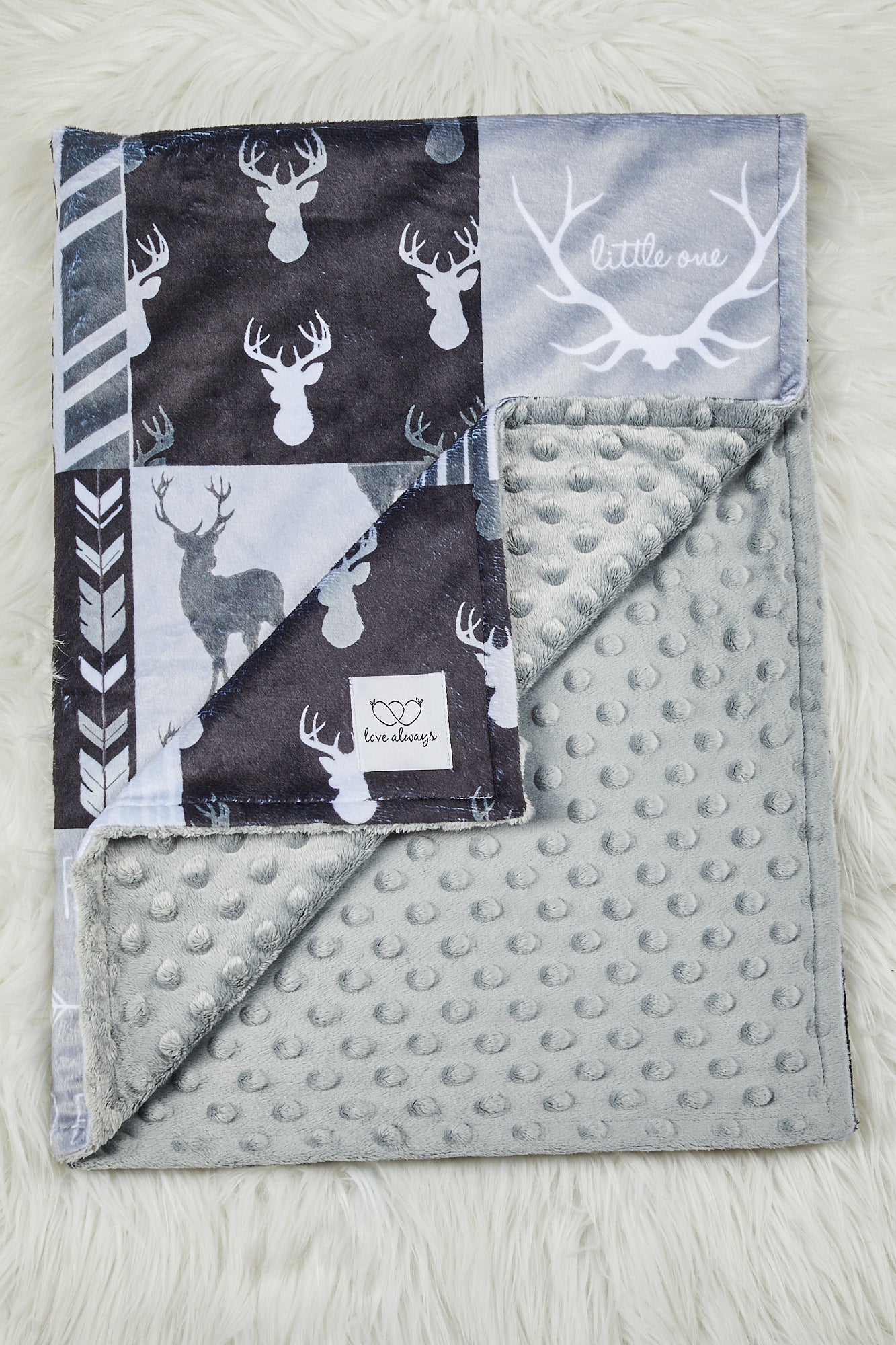 Little Hunter - Black/Grey Minky image 1