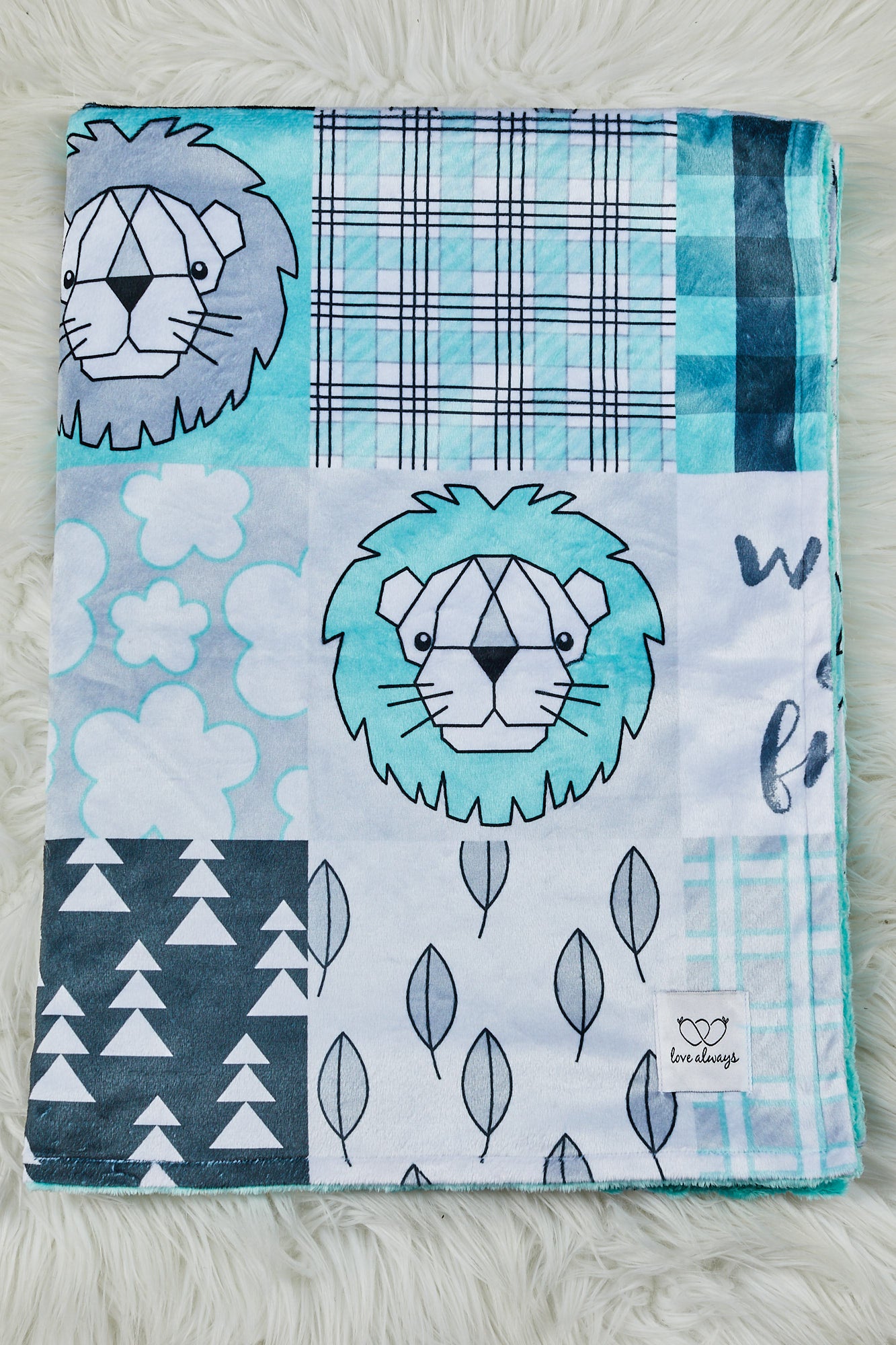 Wild & Free Lion Minky image 0