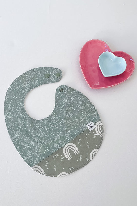 Olive Leaves Feeding Bib