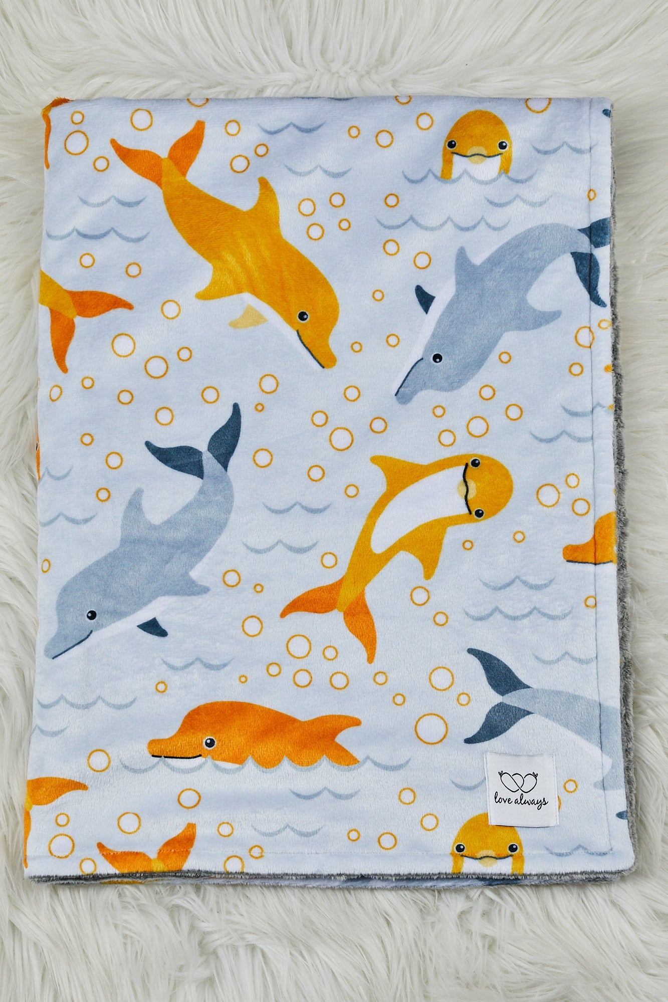 Dolphin Play Minky image 0