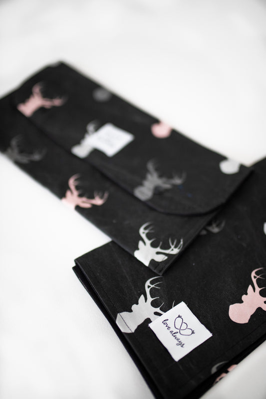 Pink Stag on Black