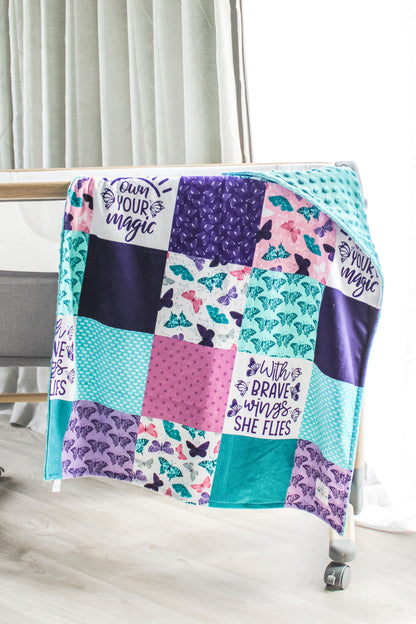 Brave Wings She Flies Premium Minky