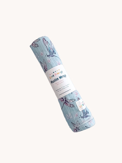 Dragonflies Premium Muslin Wrap