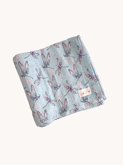 Dragonflies Premium Muslin Wrap