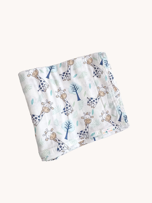 Gentle Giraffes Premium Muslin Wrap