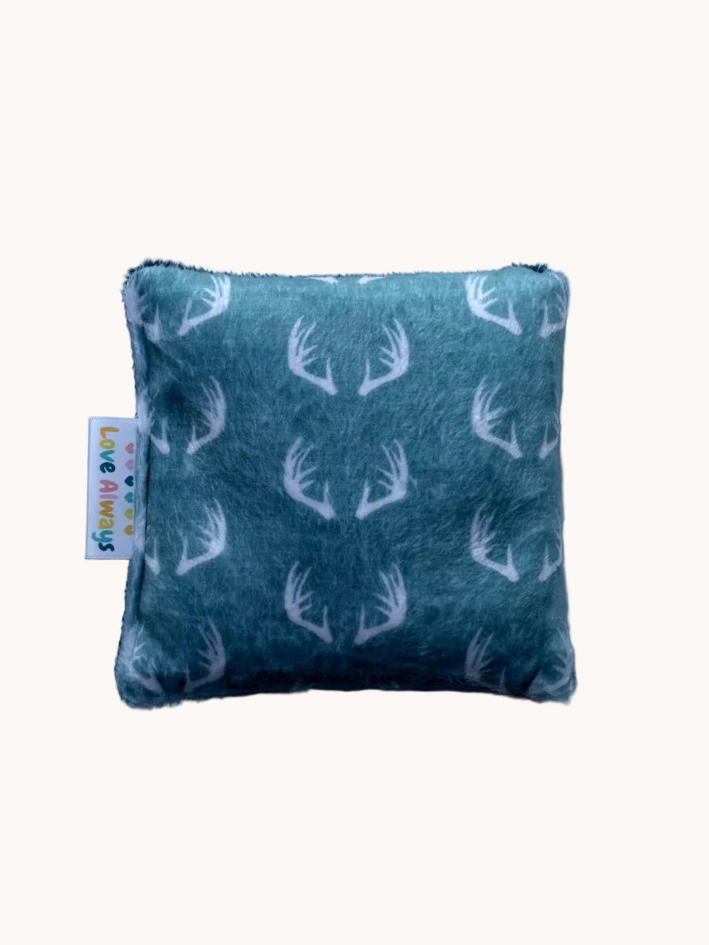 Antlers Teal Heads Pink Ouchie Bag