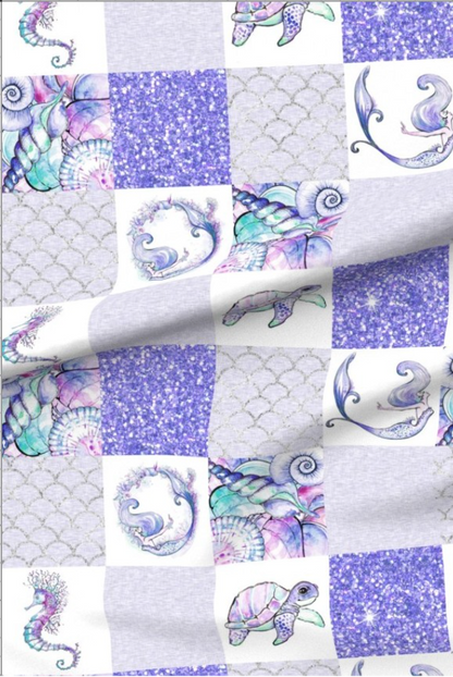 Mermaid Fun Premium Minky - Made to Order