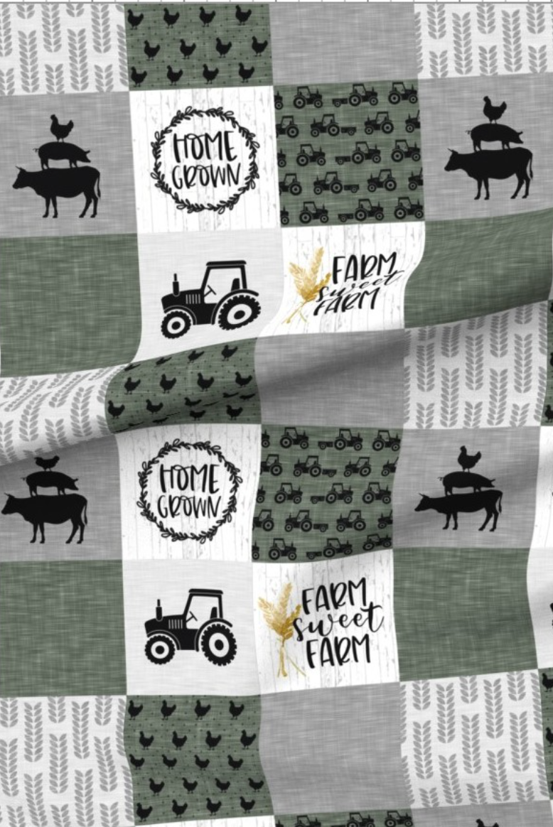 Farm Sweet Farm Premium Minky - Made to Order