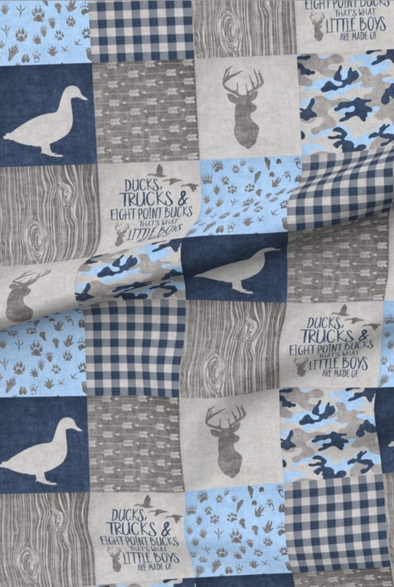 Ducks, Trucks & Bucks Premium Minky